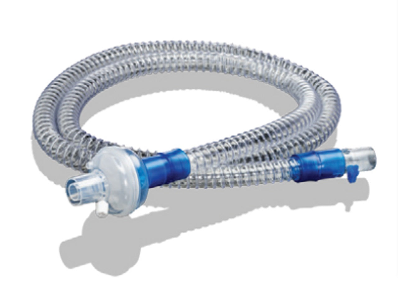 Single Passive Patient Circuit with Bacterial Filter and Fixed Leak Port for Vivo45LS, Vivo50 and Vivo65, each