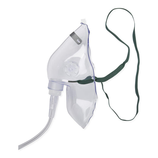 Oxygen Masks with Standard Connector, Medium Concentration, Adult, 7' Tubing, 50/CS
