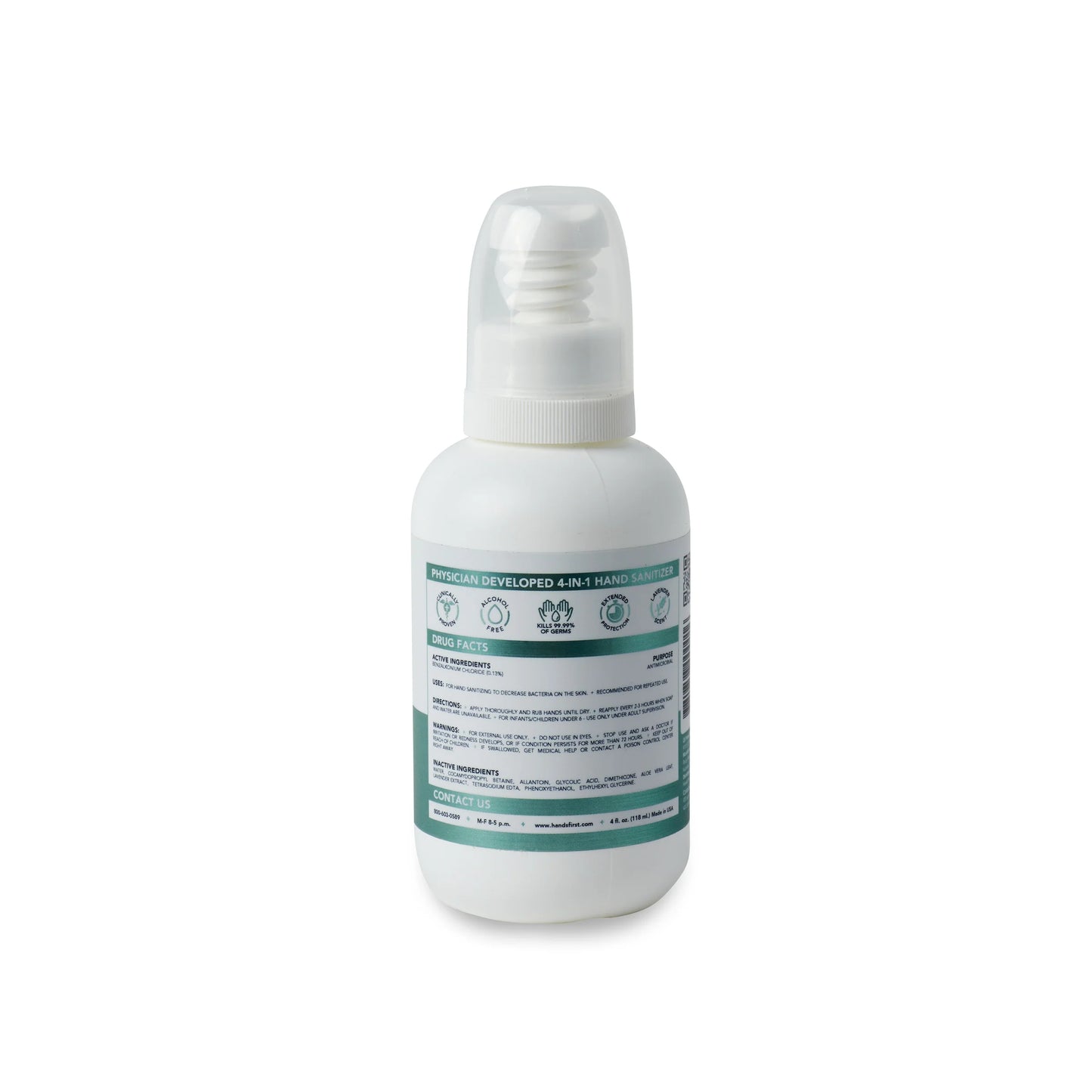 HandsFirst™ 4-in-1 Alcohol-Free Action Hand Sanitizer with Moisturizer - 24 pack, 4 fl/oz each