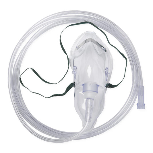 Oxygen Masks w/ Standard Connector, Adult, 7' Tubing
