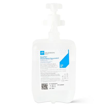 AquaPak Bubble Prefilled Humidifier Kit with Adapter HUD00040 and 540 mL Sterile Water Reservoir